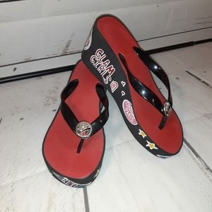 BRIGHTON WEDGE PLATFORM FLIP FLOPS